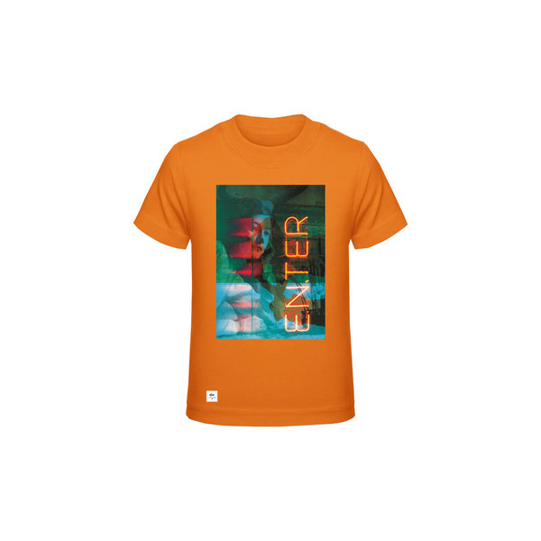 Kinder Shirt "ENTER", Orange