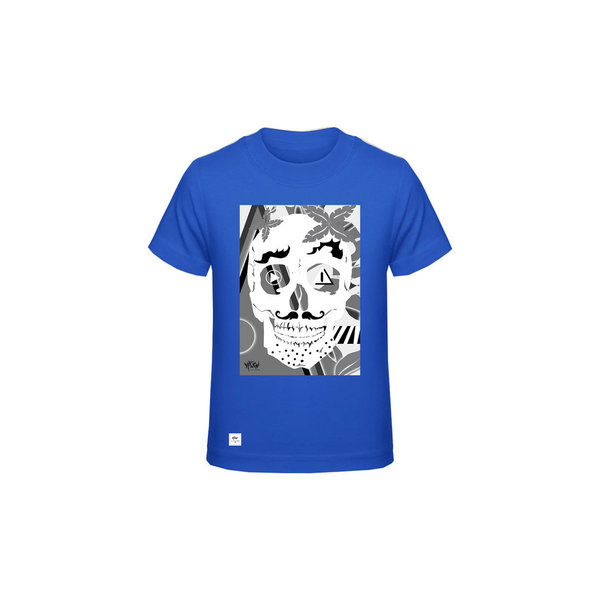 Kinder Shirt "Grauer Frido", Amazonblau