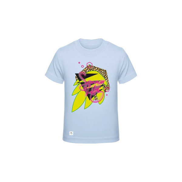 Kinder Shirt "Summer Vibes", Hellblau