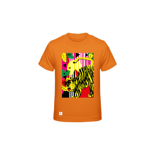 Kinder Shirt "Tiger", Orange